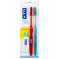 Pack Vitis Cepillo Medio + Pasta Dentífrica Regalo – Mejor Precio