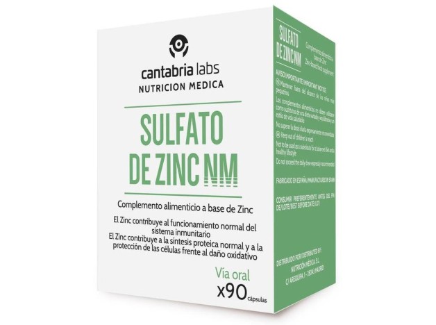 Nm Sulfato De Zinc, 90 Cápsulas