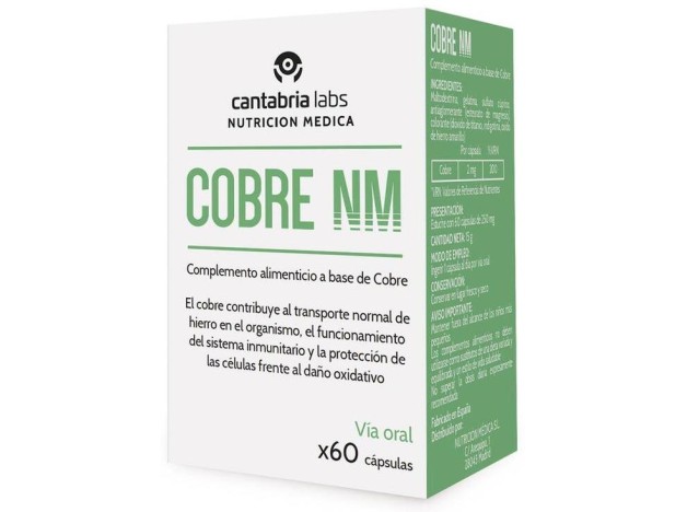 Cobre Nm 60Cap. - Nutricion Medica