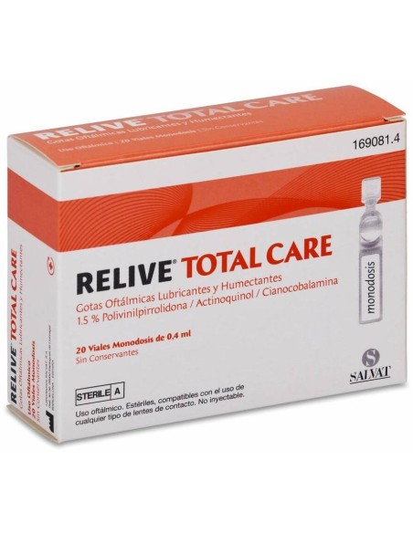 Relive Total Care Gotas Oftálmicas 20 Monodosis