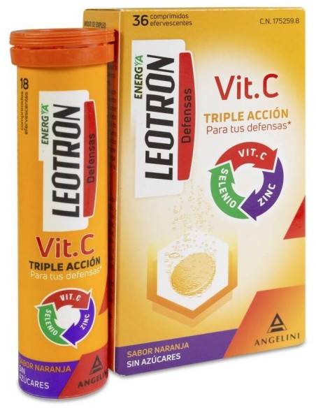 Leotron Vitamina C 36Comp Efervescentes
