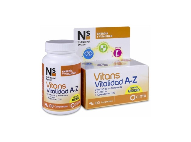 Ns Vitans Vitalidad A-Z, 100 Comprimidos