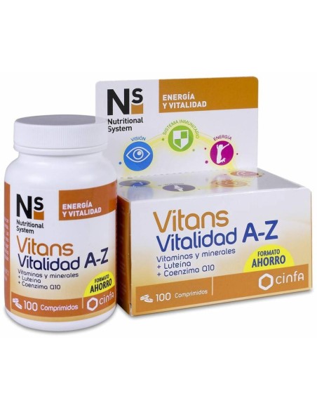 Ns Vitans Vitalidad A-Z, 100 Comprimidos