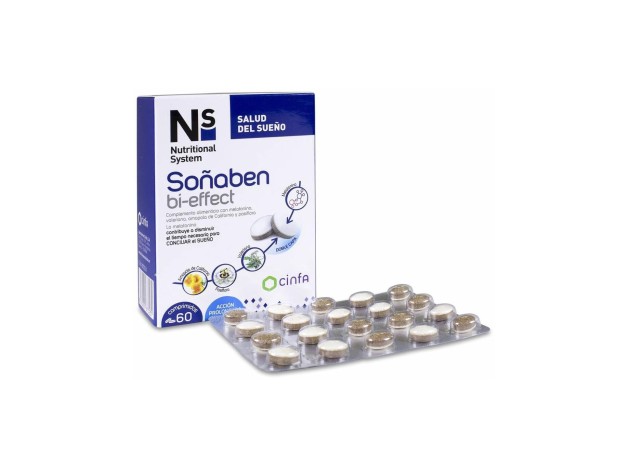 Ns Soñaben Bi-Effect Melatonina 1,85 Mg 60 Comp