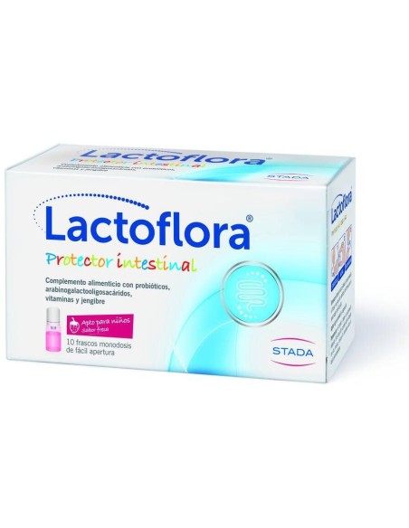 Lactoflora Protector Intestinal Infantil Sabor Fresa 10 Frascos