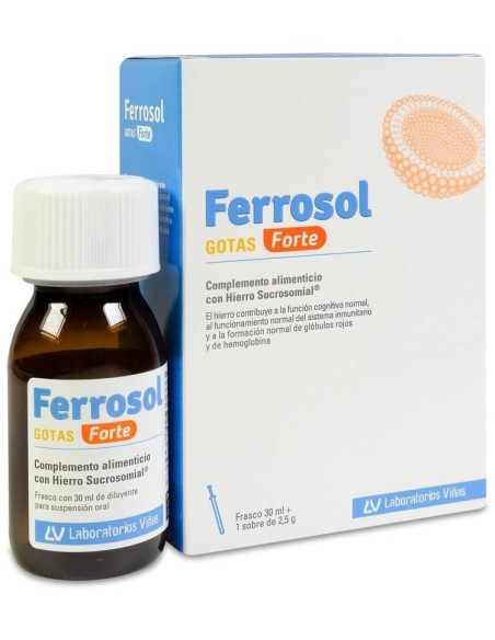 Ferrosol Gotas Forte, 30 Ml + Sobre 2,5 G