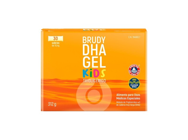 Brudy Dha Gel Kids, 30 Sobres