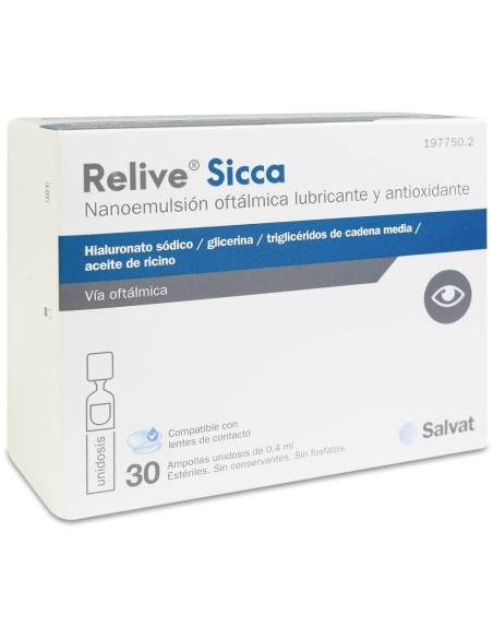 Relive Sicca, 30 Ampollas Monodosis