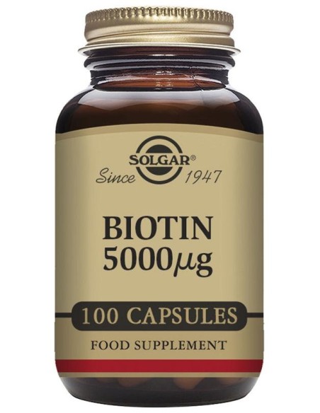 Solgar Biotin 5000 Mcg 100 Capsulas