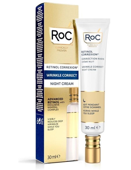 Roc Wrinkle Correct Crema De Noche 30Ml.