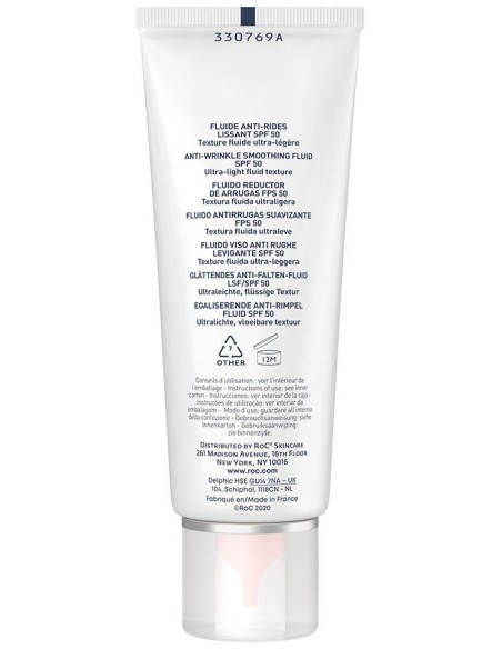 Roc® Soleil-Protect Fluido Antiarrugas Alisador Spf50+ 50Ml