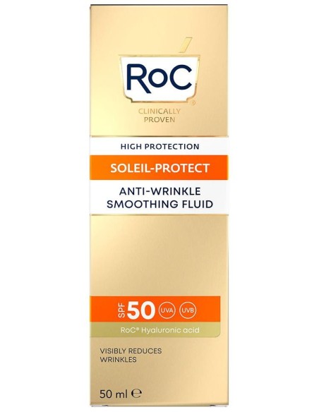 Roc® Soleil-Protect Fluido Antiarrugas Alisador Spf50+ 50Ml