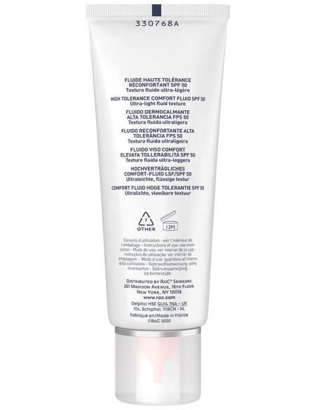 Roc Soleil Protect Fluido Dermo-Calmante Spf 50, 50 Ml