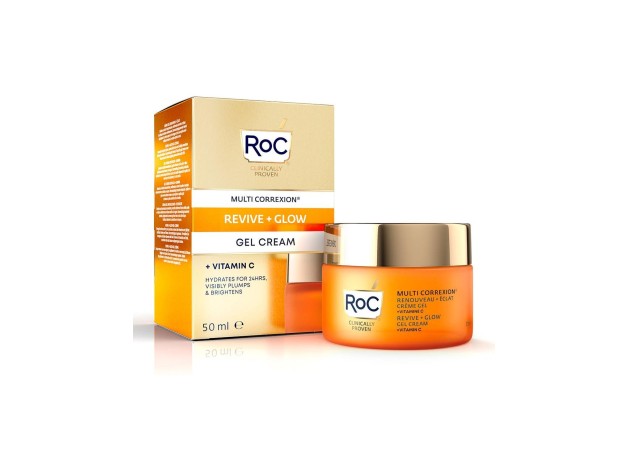 Roc Revive + Glow Crema En Gel, 50 Ml