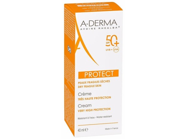 A-Derma Protect Crema Fotoprotectora Spf50+, 40 Ml