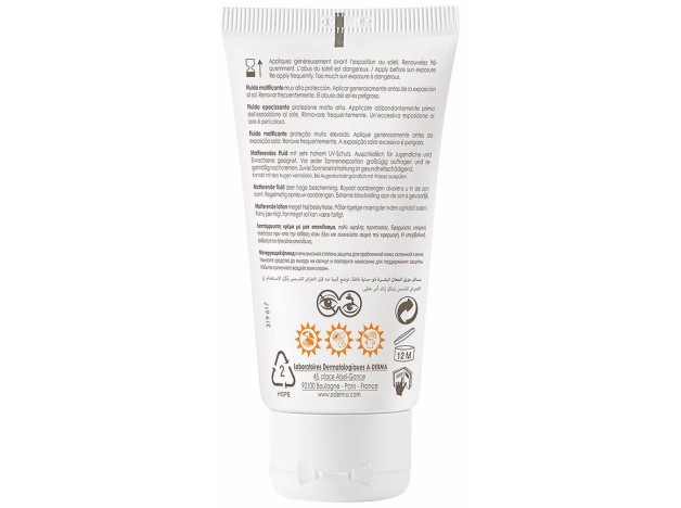 A-Derma Crema Fotoprotectora Matificante Spf50...