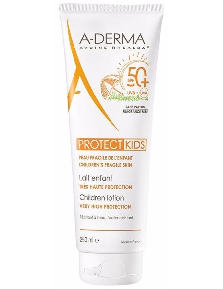 A-Derma Kids Leche Niños Muy Alta Protección 50+, 250 Ml