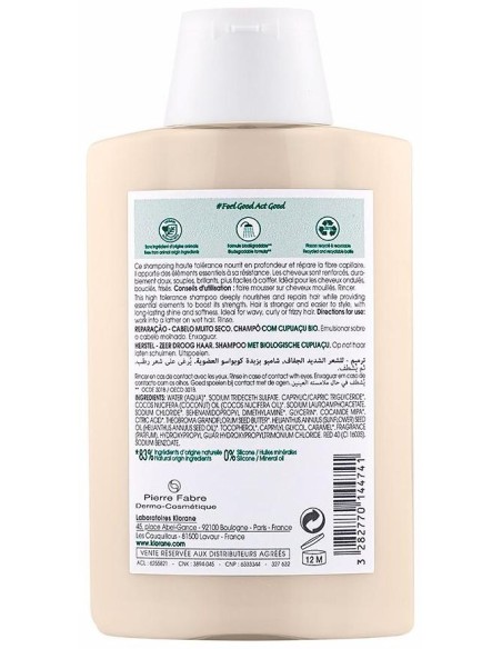 Al Cupuaçu Bio Champú Reparador Para Cabello Muy Seco 200 Ml