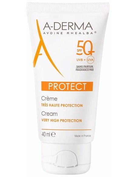 A-Derma Protect Crema Solar Sin Perfume Spf50+ 40Ml