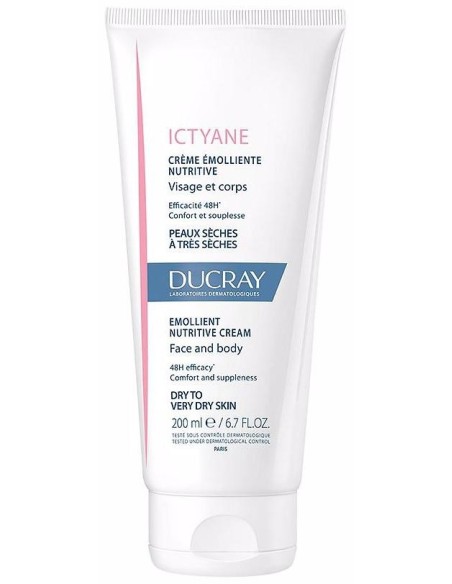 Ducray Ictyane Crema Emoliente Nutritiva, 200 Ml