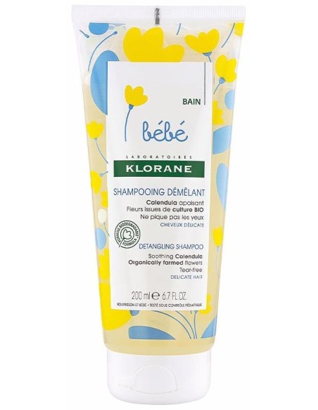 Klorane Bebé Champú Suave A La Caléndula, 200 Ml