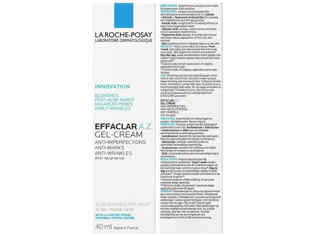 Effaclar Az Gel Crema 40 Ml