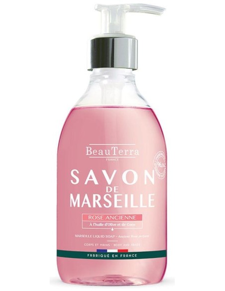 Beauterra Savon Liquide De Marseille Ancient Rose 300Ml