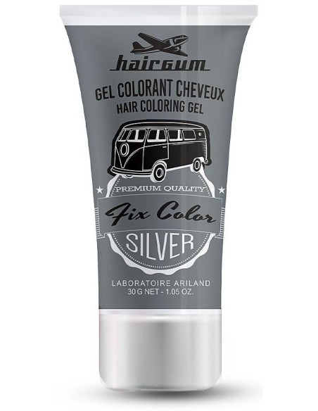 Hairgum Fix Color Gel Colorante Cabello Plateado 30Ml