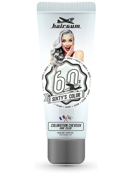 Hairgum Sixty'S Color Hair Color White 60Ml