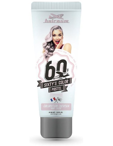 Hairgum Sixty'S Color Hair Color Milky Pink 60Ml