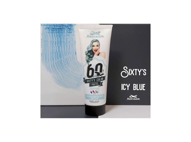Hairgum Sixty'S Color Hair Color Icy Blue 60Ml