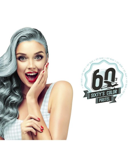 Hairgum Sixty'S Color Hair Color Icy Blue 60Ml