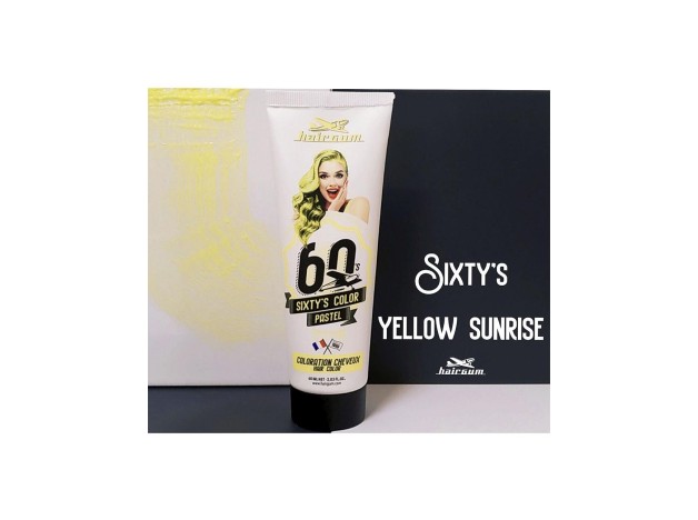 Hairgum Sixty'S Color Hair Color Yellow Sunrise...