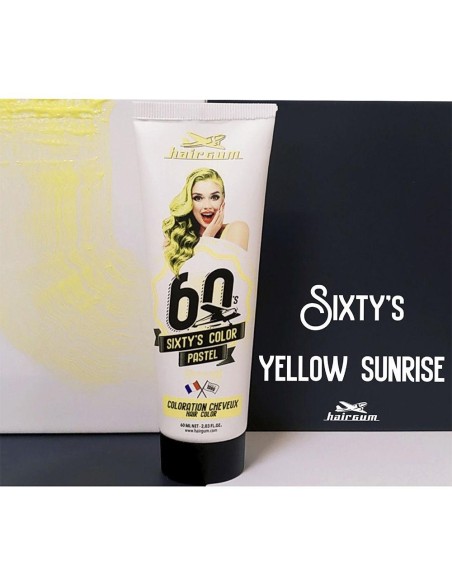 Hairgum Sixty'S Color Hair Color Yellow Sunrise 60Ml