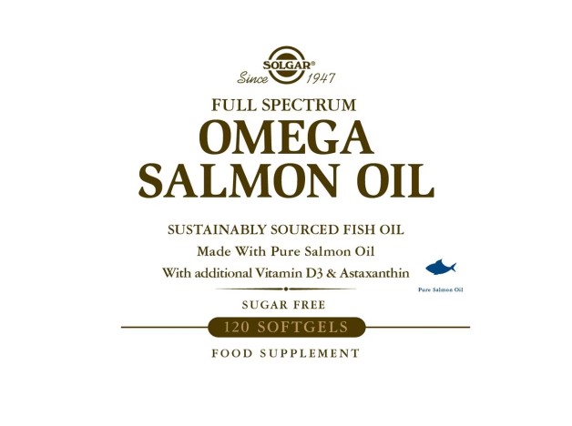 Solgar Full Spectrum Omega Salmon Oil 120 Cápsulas