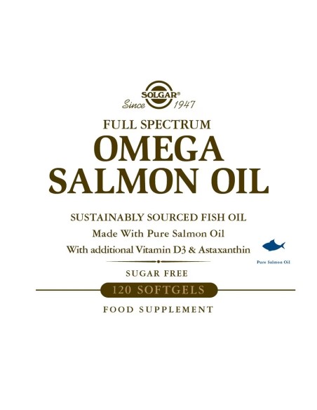 Solgar Full Spectrum Omega Salmon Oil 120 Cápsulas