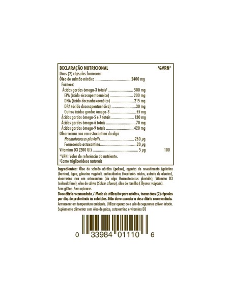 Solgar Full Spectrum Omega Salmon Oil 120 Cápsulas