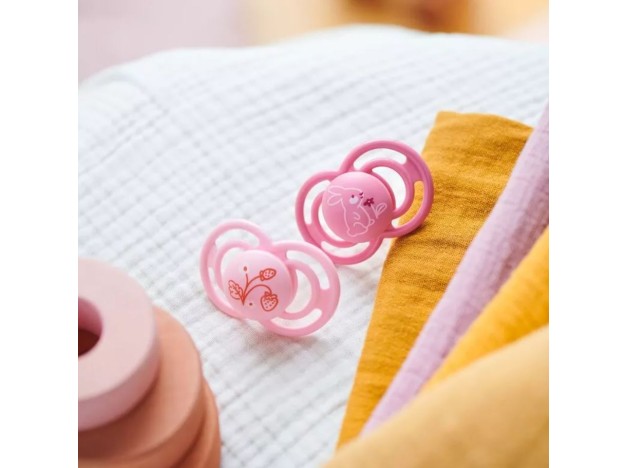 MAM Chupete Perfect Silicona + 6 M Rosa