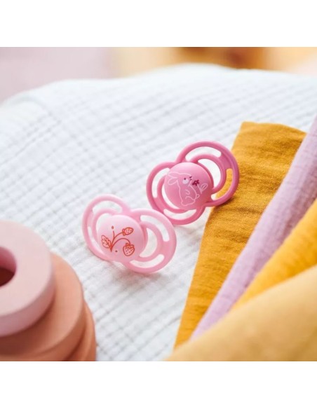 MAM Chupete Perfect Silicona + 6 M Rosa