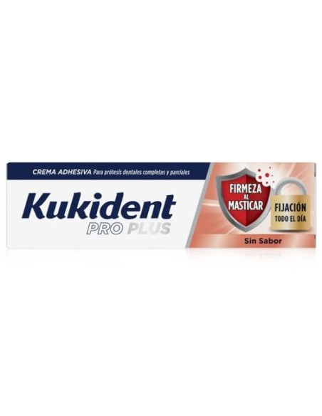Kukident Pro Plus Firmeza al Masticar 40 gramos Sin Sabor