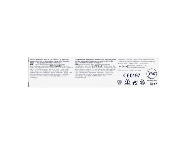 Kukident Pro Plus Firmeza al Masticar 60 gramos...