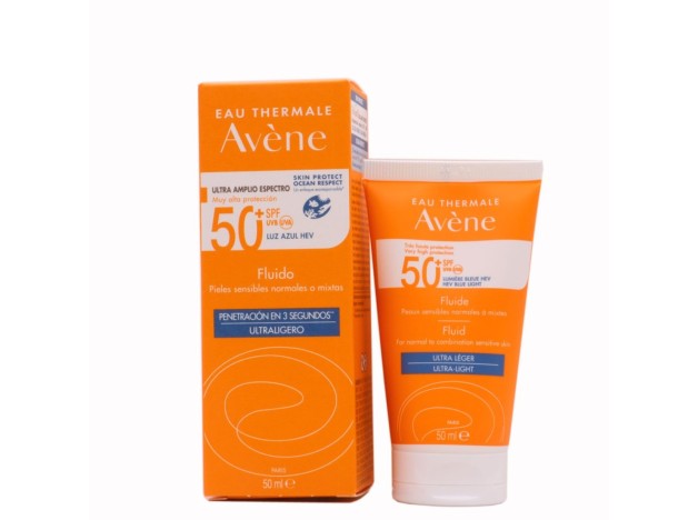 Avene Solar Cara Fluído Ultraligero SPF 50+ 50 ml