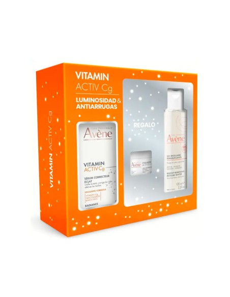 Avene Vitamin Activ Cg Sérum 30 ml + Hyaluron Activ B3 Crema Regeneradora 7 ml + Agua Micelar 100 ml
