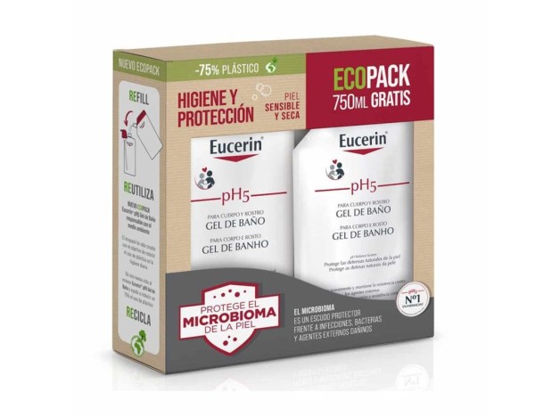 Eucerin Corporal Ecopack Gel 1 l + 750 ml