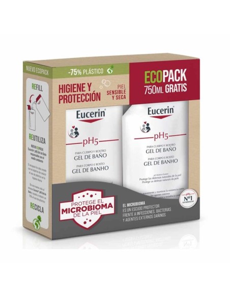 Eucerin Corporal Ecopack Gel 1 l + 750 ml