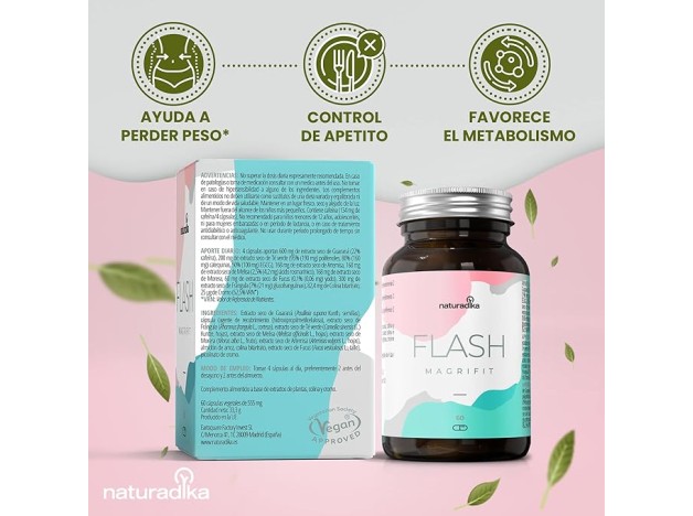 Naturadika Magrifit Flash 2x60 Cápsulas ¡Duplo!