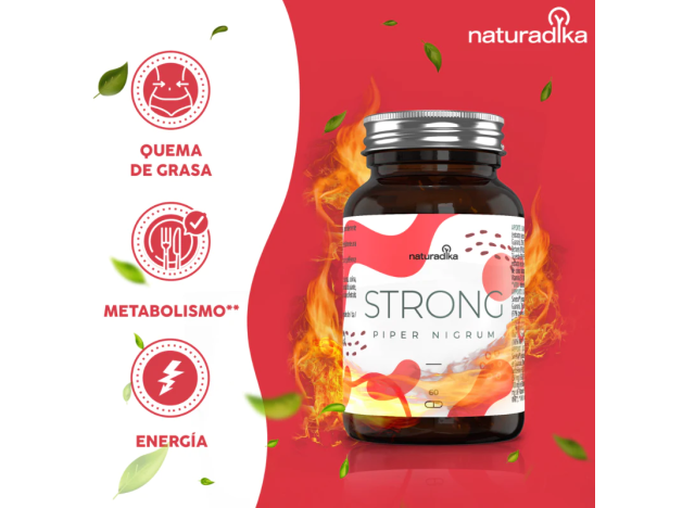 Naturadika Piper Nigrum Strong 2x60 Cápsulas...
