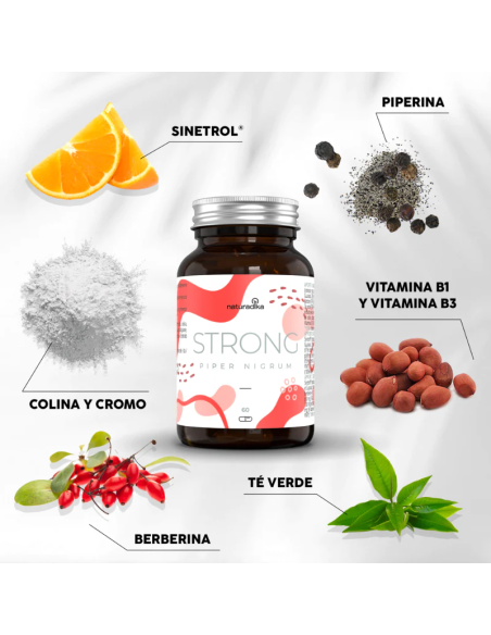 Naturadika Piper Nigrum Strong 2x60 Cápsulas ¡Duplo!