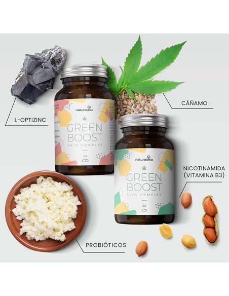 Naturadika Green Boost Skin Complex 2x30 + 2x30 Cápsulas ¡Duplo!