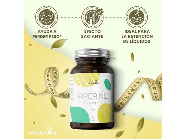 Naturadika Piperine Magrifit 2x60 cápsulas ¡Duplo!